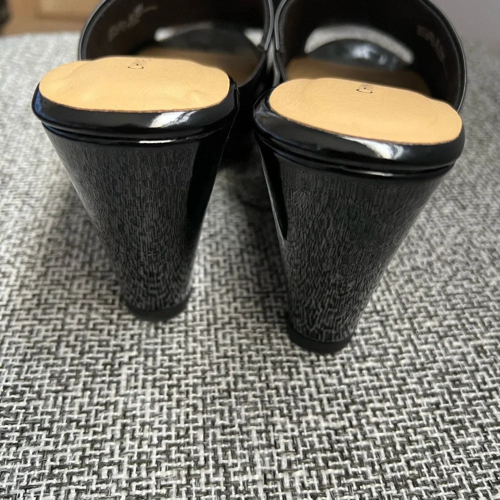 Black Patent Leather Platform Sandals.
Gently used. - Picture 2 of 5